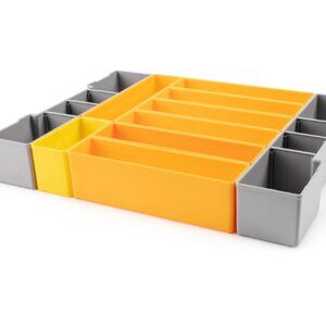 Organizer Bin Set for Shallow Stacking Tool Box, L-BOXX 1  (10-Piece)
